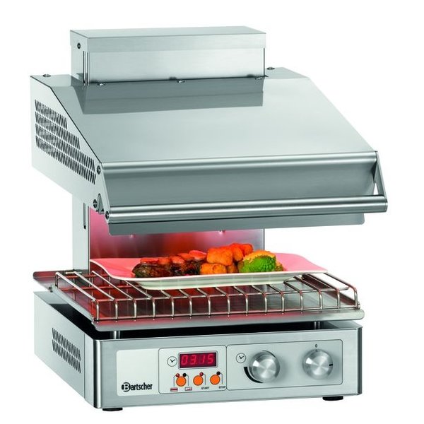 Salamander | Hi-Light Lift | Elektrisch | RVS | 400-2Z | 3kW | Infrarood Warmtestraler | 400x570x515(h)mm