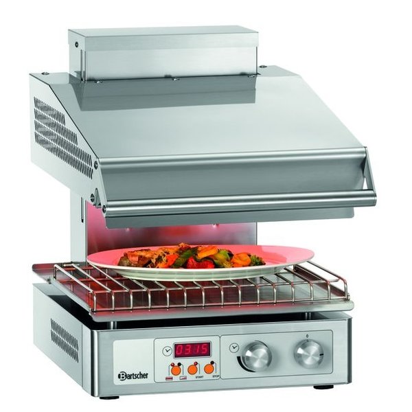 Salamander | Hi-Light Lift | Elektrisch | RVS | 400-2Z | 3kW | Infrarood Warmtestraler | 400x570x515(h)mm