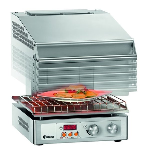 Salamander | Hi-Light Lift | Elektrisch | RVS | 400-2Z | 3kW | Infrarood Warmtestraler | 400x570x515(h)mm