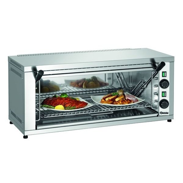 Salamander | Elektrisch | RVS | 600-2Z | 4.4kW | Infrarood Warmtestraler | 878x500x370(h)mm