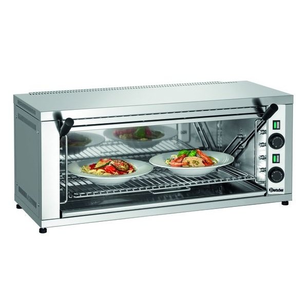 Salamander | Elektrisch | RVS | 600-2Z | 4.4kW | Infrarood Warmtestraler | 878x500x370(h)mm
