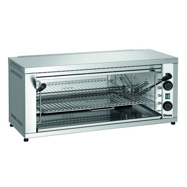 Salamander | Elektrisch | RVS | 600-2Z | 4.4kW | Infrarood Warmtestraler | 878x500x370(h)mm