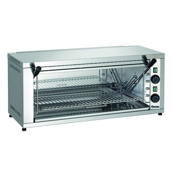 Salamander | Elektrisch | RVS | 600-2Z | 4.4kW | Infrarood Warmtestraler | 878x500x370(h)mm