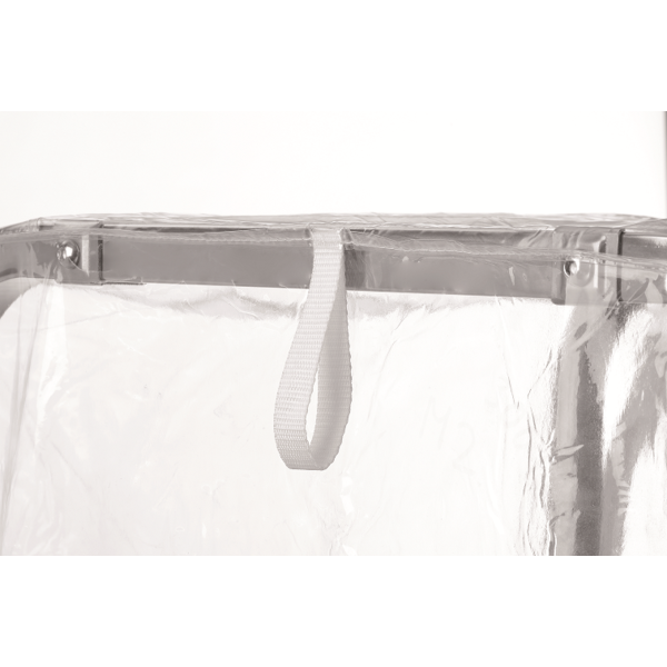 Afdekhoes transparant AGN1800-1/1 | 4 ritssluitingen | 630x465x1745(h)mm