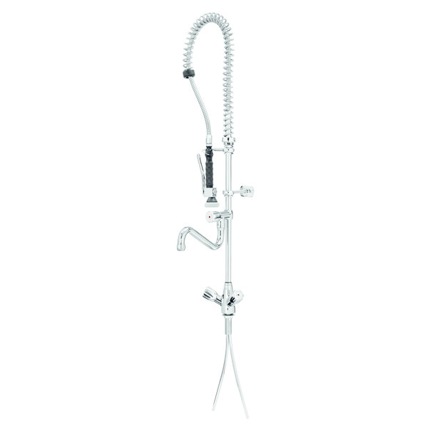Voorspoeldouche messing/staal | Zwenkbare kraan 180°  | 515x415x1430(h)mm