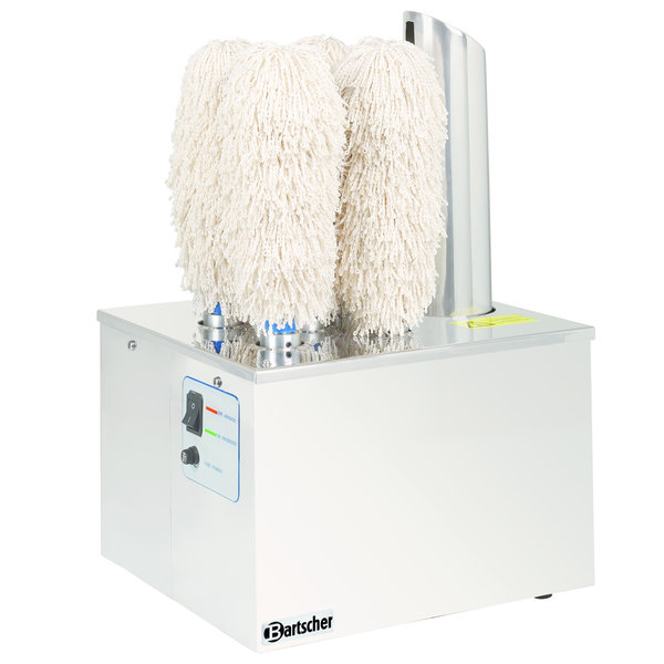 Glas Poleermachine | RVS | 1.1kW | 5 Microvezel Koppen | 340x305x520(h)mm