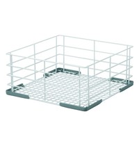 Bartscher Glazenkorf staal wit | Glazen en kopjes | 350x350x170(h)mm 