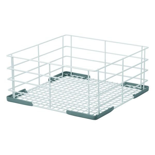 Glazenkorf staal wit | Glazen en kopjes | 350x350x170(h)mm