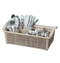 Bartscher Bestek inzetkorf kunststof bruin | 8 vakken | 430x210x155(h)mm 