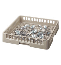 Bartscher Bestekkorf kunststof bruin | 1 vak | 500x500x100(h)mm 