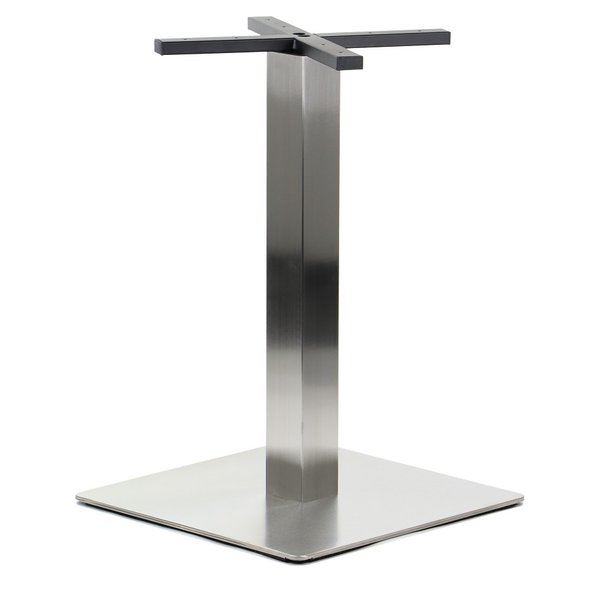 Tafelonderstel | FORMA | RVS | Geborsteld | 500x500x725(h)mm