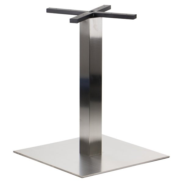 Tafelonderstel | FORMA | RVS | Geborsteld | 550x550x730(h)mm