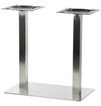 Luxus Tafelonderstel | FORMA | RVS | Geborsteld | Indoor | 700x400x725(h)mm
