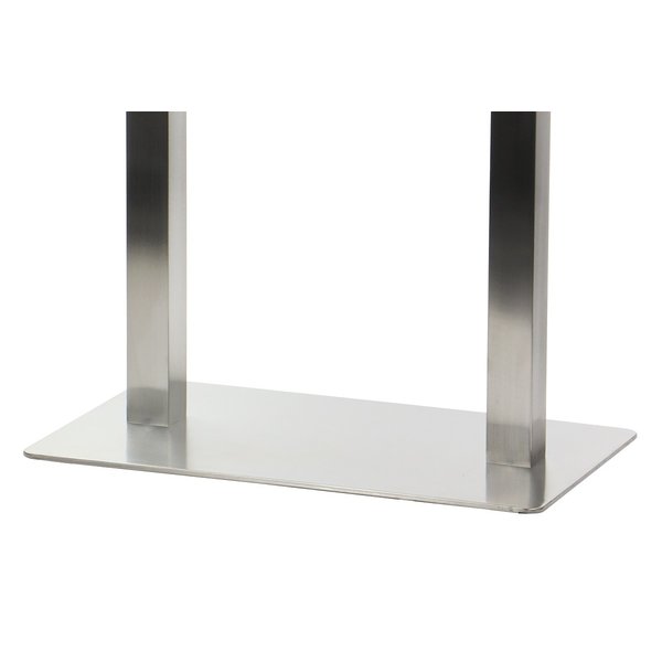 Tafelonderstel | FORMA | RVS | Geborsteld | Indoor | 700x400x725(h)mm