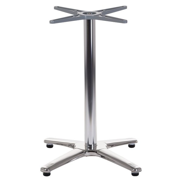 Tafelonderstel | ELLIS | Aluminium/RVS | Glanzend | Indoor | 630x630x710-730(h)mm