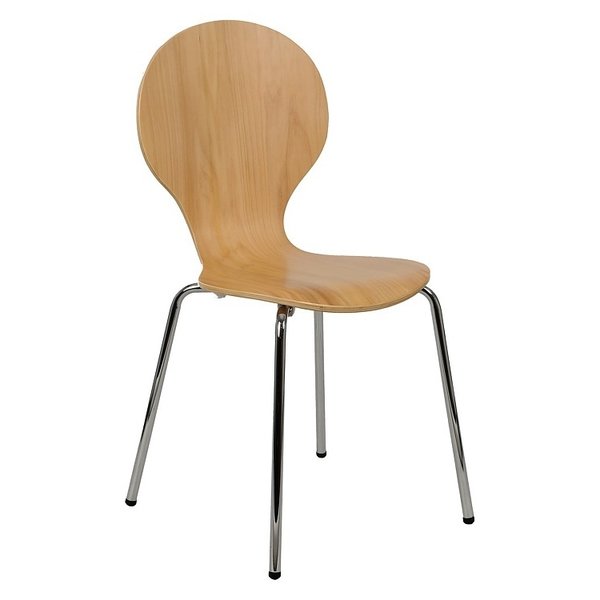 Stoel Harris | Multiplex (Beuken) | Zithoogte 46cm | Stapelbaar | 460x450x880(h)mm