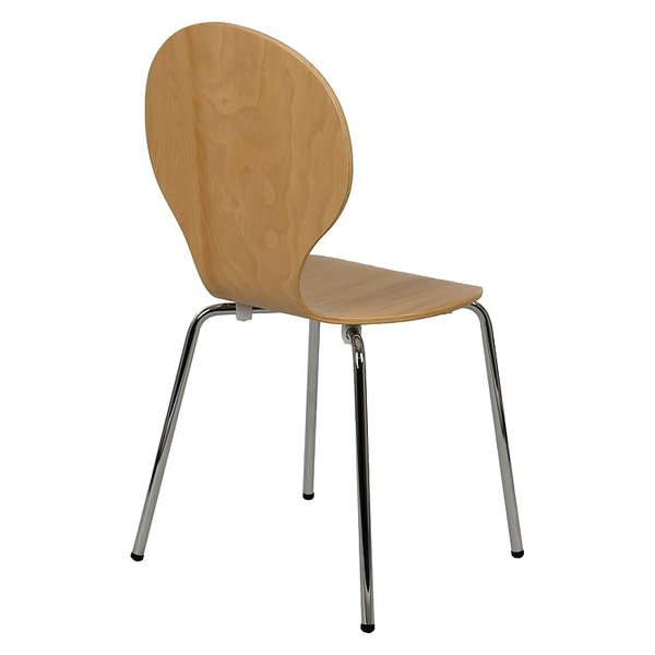 Stoel Harris | Multiplex (Beuken) | Zithoogte 46cm | Stapelbaar | 460x450x880(h)mm
