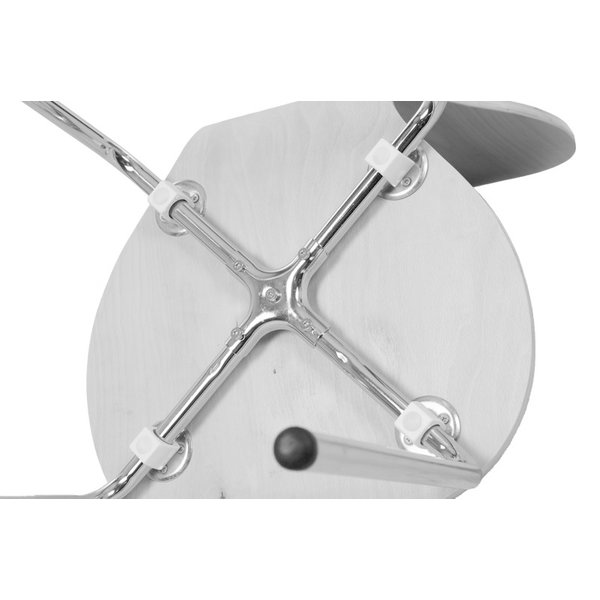 Stoel Holt | Multiplex (Walnoot) | Zithoogte 46cm | Stapelbaar | Handgreep | 600x490x880(h)mm