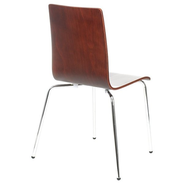 Stoel Hollis | Multiplex (Walnoot) | Zithoogte 46cm | Stapelbaar | 600x490x880(h)mm