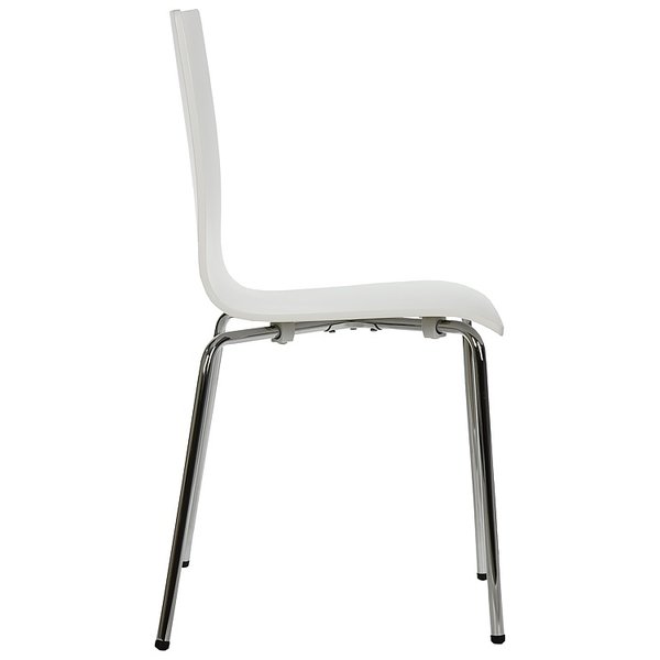 Stoel Hollis | Multiplex (Wit) | Zithoogte 46cm | Stapelbaar | 600x490x880(h)mm