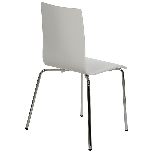 Stoel Hollis | Multiplex (Wit) | Zithoogte 46cm | Stapelbaar | 600x490x880(h)mm