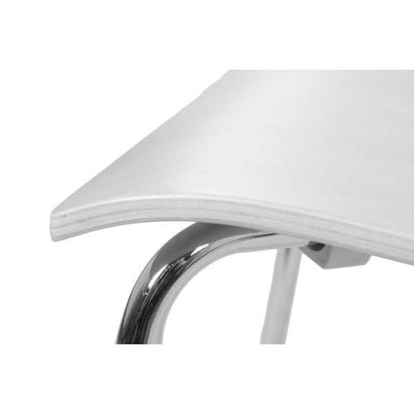 Stoel Hollis | Multiplex (Wit) | Zithoogte 46cm | Stapelbaar | 600x490x880(h)mm