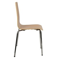 Luxus Multiplex stapelbare stoel beuken | Zithoogte 46cm Luxus Multiplex stapelbare stoel beuken | Zithoogte 46cm