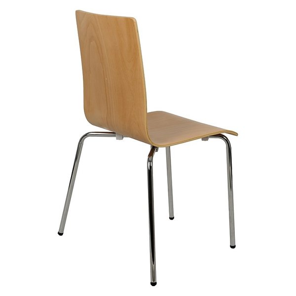 Stoel Hollis | Multiplex (Beuken) | Zithoogte 46cm | Stapelbaar | 600x490x880(h)mm