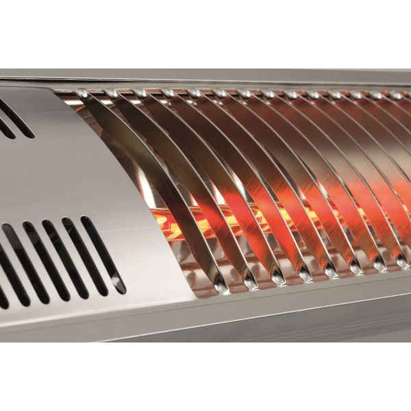 Terras-verwarmer aluminium W3000 E | 3kW | Wandmontage | 1050x200x100(h)mm