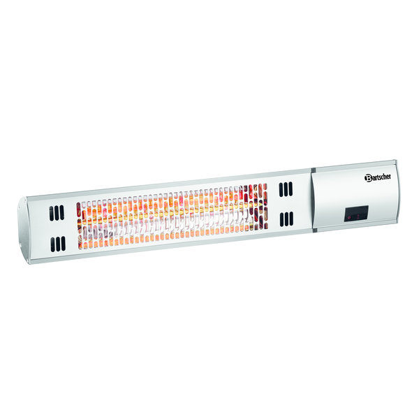 Terras-verwarmer | Aluminium | W2000 E | 2kW | Wandmontage | 615x60x100(h)mm