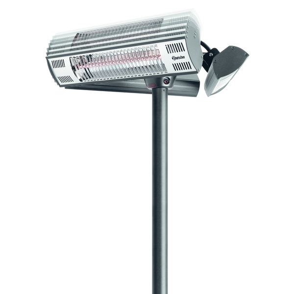 Terras-verwarmer | Aluminium/Staal | ST3000 3-E360 | 3kW | Uitgang Sokkel | Lengte 1850mm | 600x600x2120(h)mm