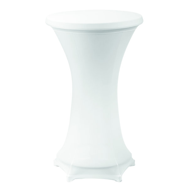 Tafelhoes set wit voor statafels 700 | 90% micropolyester / elastan 10% | 700x700x1170(h)mm