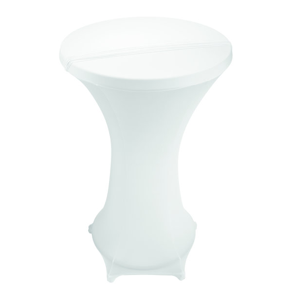 Tafelhoes set wit voor statafels 700 | 90% micropolyester / elastan 10% | 700x700x1170(h)mm