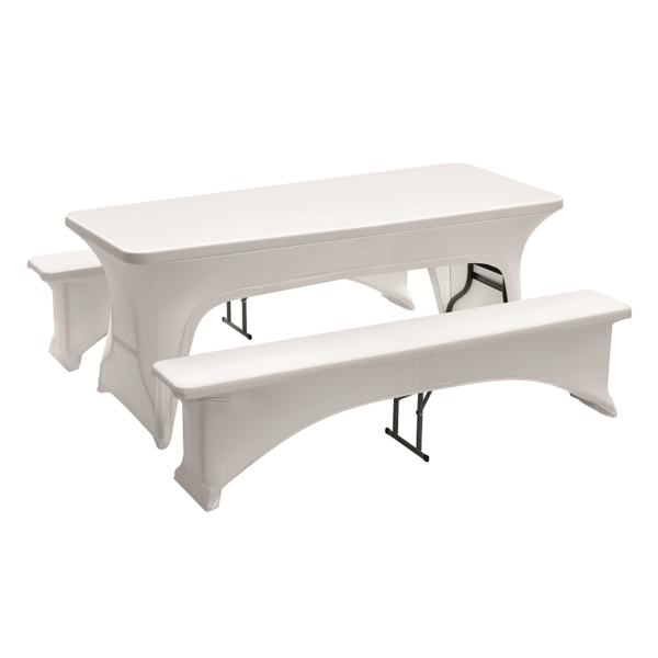 Tafel/bank hoezen set MULTI 1830-W | 90% polyester / 10% elastan | 1850x290x440(h)mm
