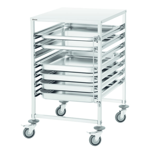 Gatronormwagen AGN700 | 7 roosters - 2/1 - 1/1 GN | 655x710x1010(h)mm