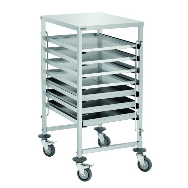 Euronormwagen AEN700-6040 | 7 roosters | 600x400mm | 535x685x1010(h)mm