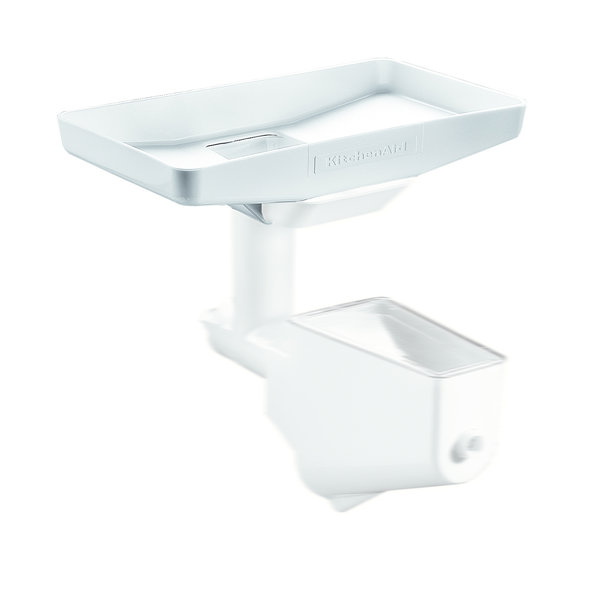 Opzetstuk vleesmolen kunststof wit voor KitchenAid | 305x75x170(h)mm