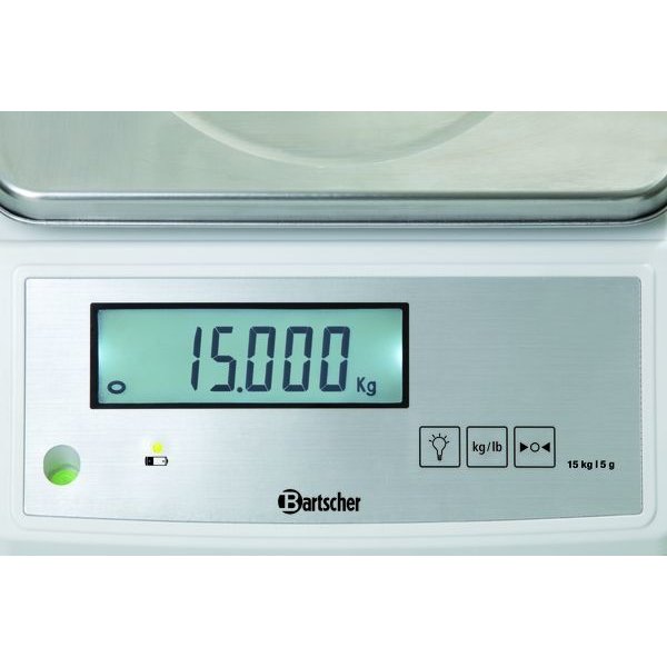 Keukenweegschaal | 230V | 15kg/5g | 280x330x125(h)mm