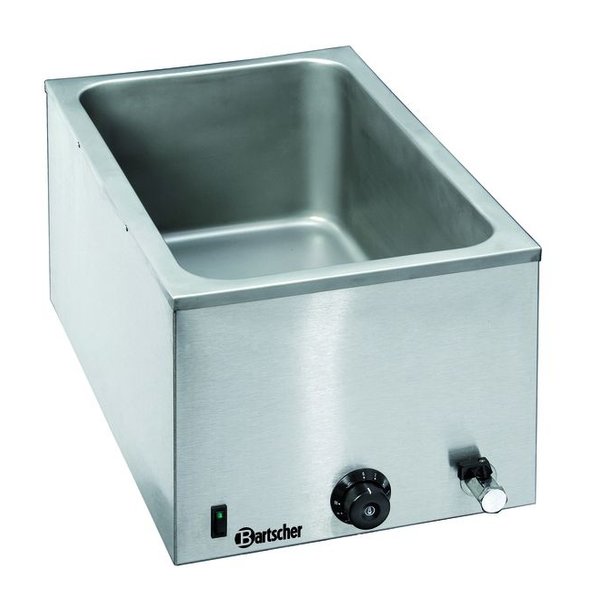 Bain Marie | Elektrisch | 1.2kW | 1x 1/1 GN | Afvoerkraan | 355x550x295(h)mm