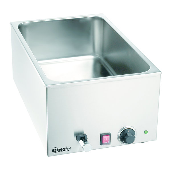 Bain Marie | Elektrisch | 1.2kW | 1x 1/1 GN | Afvoerkraan | 340x590x240(h)mm
