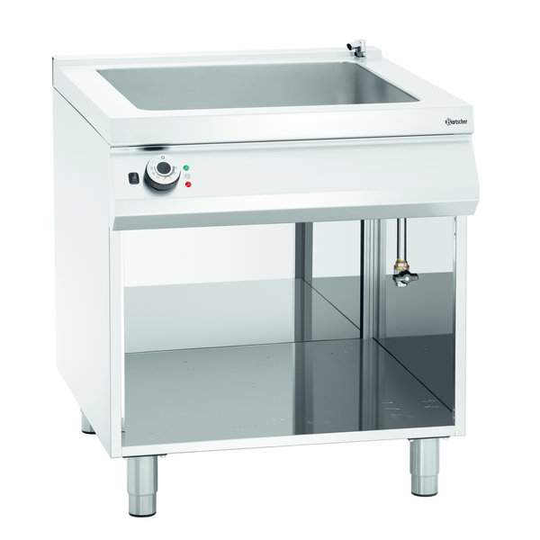 Au-Bain Marie | Pan | Elektrisch | 7kW | 2x 1/1 GN - 2x 1/3 GN | Aftapkraan | 800x900x900(h)mm