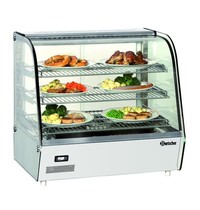 Bartscher Warmhoudvitrine | Deli | Plus I | 120L | 1.1kW | Schuifdeuren Achterkant | 690x600x670(h)mm 