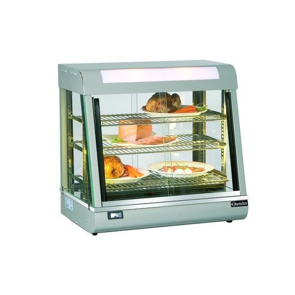 Warmhoudvitrine | Deli | 110L | 1.8kW | Schuifdeuren Beide Zijden | 660x470x640(h)mm