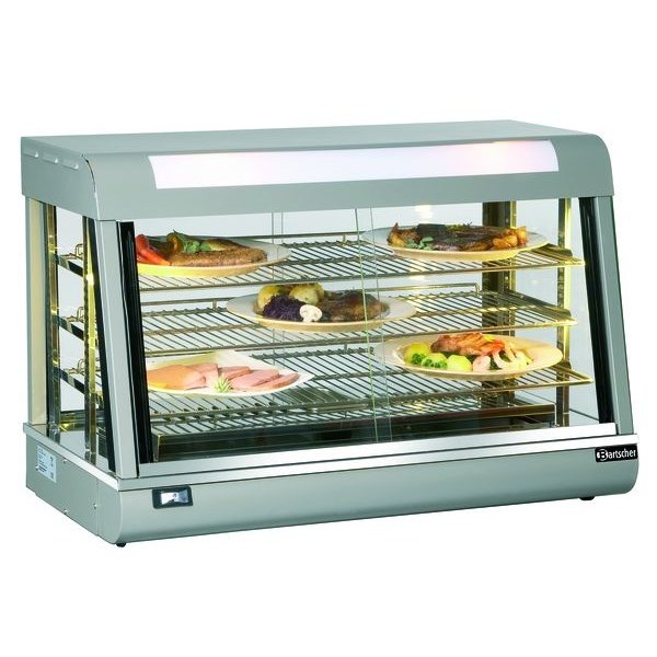 Warmhoudvitrine | Deli II | 152L | 1.8kW | Schuifdeuren Beide Zijden | 900x480x590(h)mm