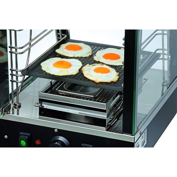 Warmhoudvitrine | Deli Compact | 52L | 1.2kW | Deur Achterkant | 390x475x690(h)mm