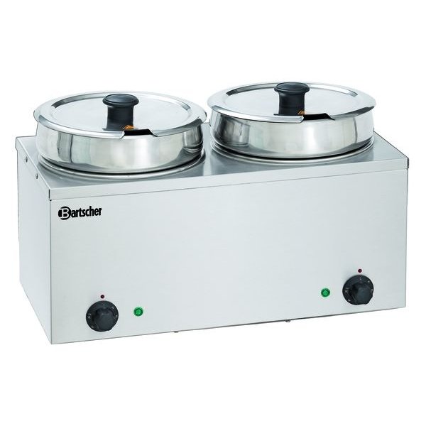 Bain Marie | Hotpot | RVS | 2x 6.5L | 230V | 505x280x320(h)mm
