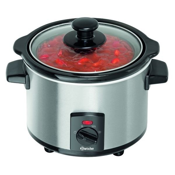 Slowcooker | Mini | Aluminium | 1.25L | 230V | 230x220x200(h)mm
