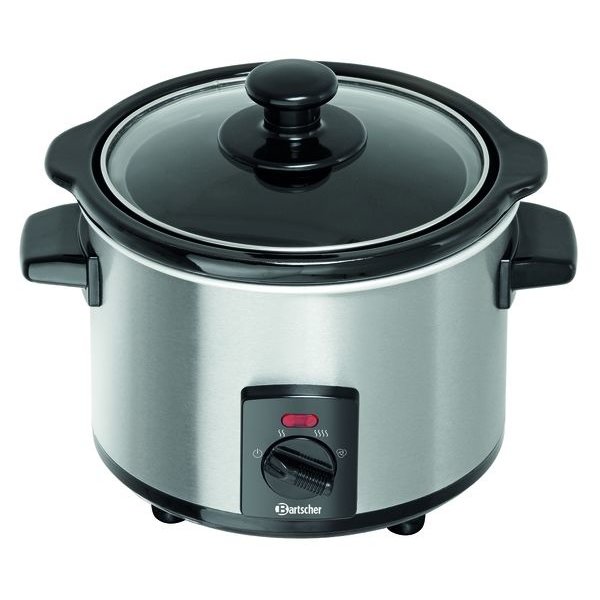 Slowcooker | Mini | Aluminium | 1.25L | 230V | 230x220x200(h)mm
