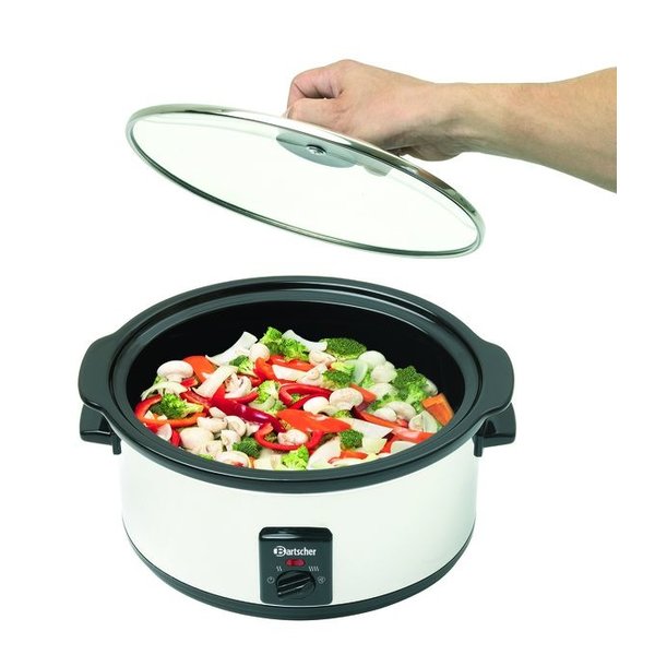 Slowcooker | Aluminium | 6.5L | 230V | 410x295x240(h)mm
