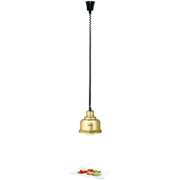 Warmtelamp | IW250D Goud/Hoogglans | 1 Infraroodlamp | 230V | 230x230x250(h)mm